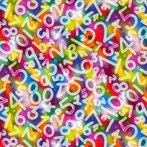 Numbers rainbow small scale