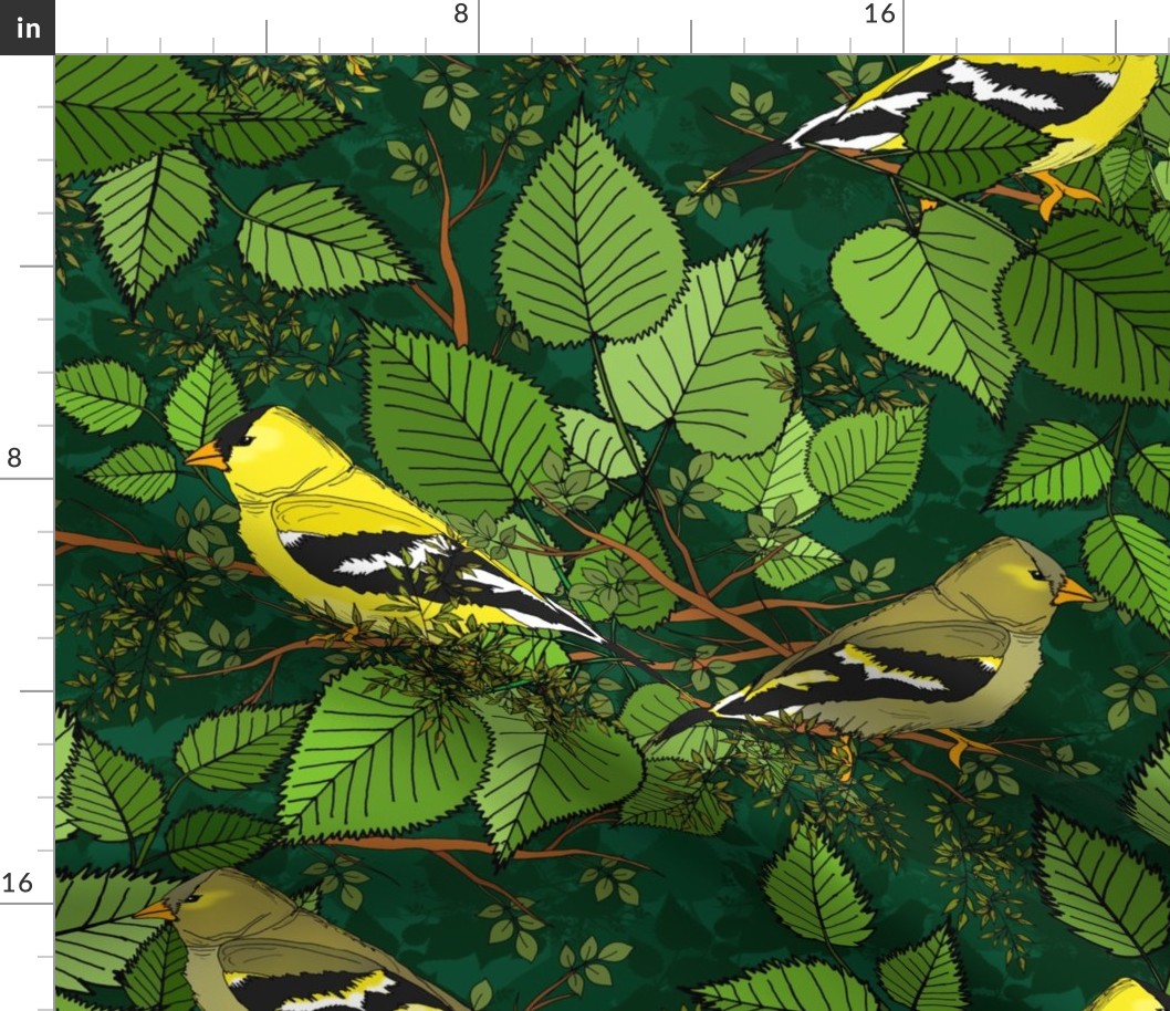 Goldfinch Forest (large scale) 