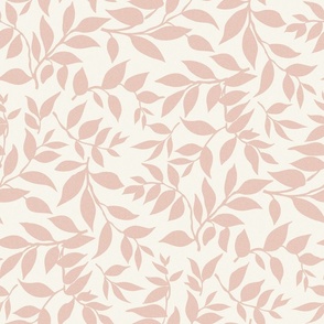 Wisteria Leaves Ivory Peach