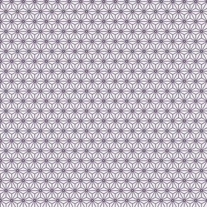 29 Geometric Stars- Japanese Hemp Leaves- Asanoha- Plum- Lavender- Purple on Off White Background- Petal Solids Coordinate- sMini