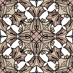 Neutral Symmetrical Tapestry 