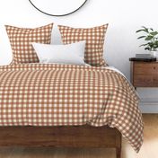 Gingham Caramel Ivory