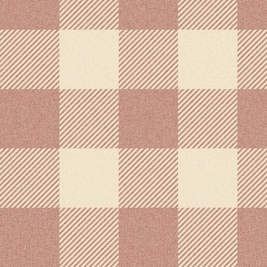 Twill Buffalo Plaid Bronze Beige