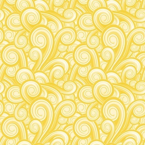 Swirling Bubbler in Saffron Yellow - Coordinate