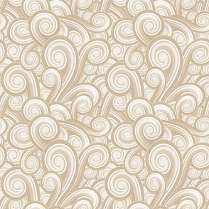 Swirling Bubbler in Regency Linen - Coordinate