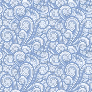 Swirling Bubbler in Wedgewood Blue - Coordinate