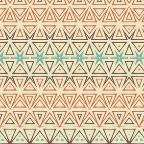Geometric Morphing Pattern in Retro Colors