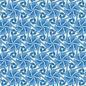 Pastel blue white ice fan baby boy Nursery Decor, Gender-Neutral Design, Modern Pattern  168