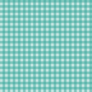 Gingham Check Teal