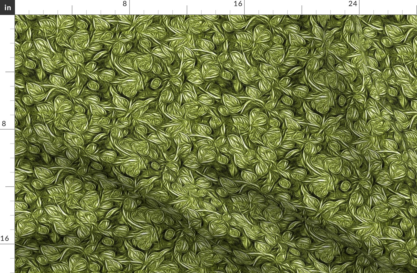 Charcoal Foliage in Titanite Green