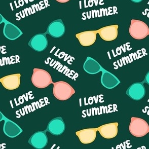 I love summer colourful sunglasses 