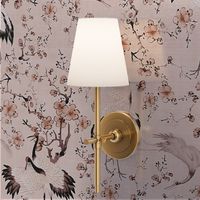 Antiqued hand painted dancing japanese cranes and yellow flower branches - rose gold