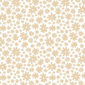 FLOWER FLORAL VALENTINES DAY WHITE AND BEIGE