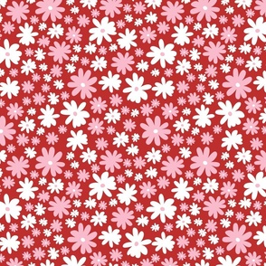 FLOWER FLORAL VALENTINES DAY RED PINK AND WHITE