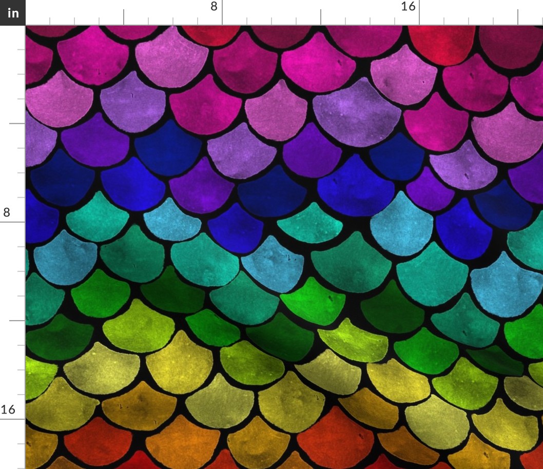 Rainbow Scales Black