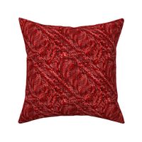 Flowing Textured Leaves Dramatic Elegant Classy Large Neutral Interior Monochromatic Red Blender Jewel Tones Red Berry Dark Red 990000 Dynamic Modern Abstract Geometric