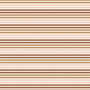 Pink and Orange Fall Stripes 6 inch