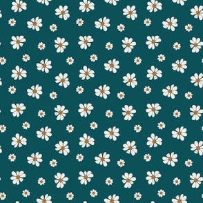 Teal Daisies 6 inch