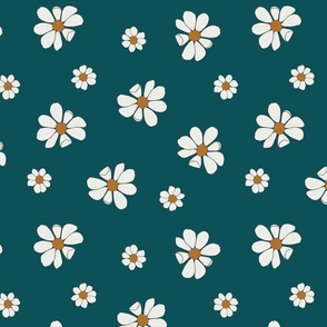 Teal Daisies 12 inch