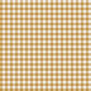 Golden Yellow Gingham Plaid 6 inch