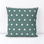 Blue and White Polka Dots 24 inch