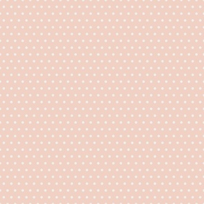 Light Pink and White Polka Dots 6 inch
