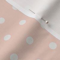 Light Pink and White Polka Dots 12 inch