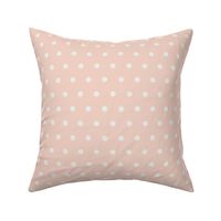Light Pink and White Polka Dots 12 inch