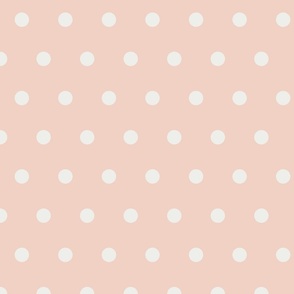 Light Pink and White Polka Dots 24 inch