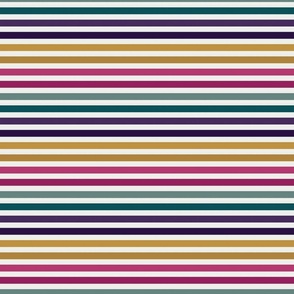 Jewel Tone Multicolor Stripe 6 inch