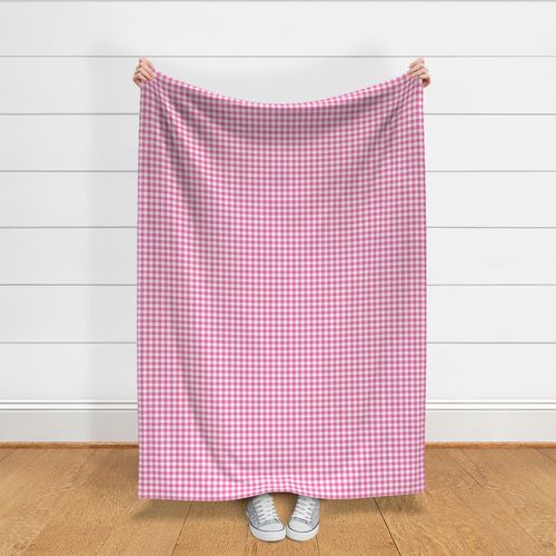 Hot Pink Gingham Plaid 6 inch