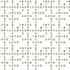 Valentines Letter Tiles 6 inch