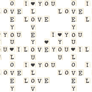 Valentines Letter Tiles 12 inch