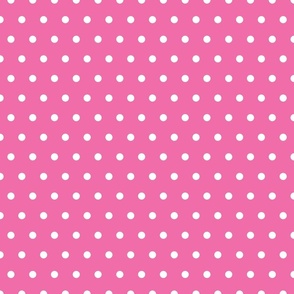 Hot Pink Polka Dots 12 inch