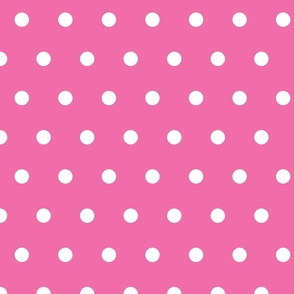 Hot Pink Polka Dots 24 inch