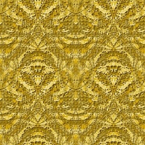 Flowing Textured Flower Dramatic Elegant Classy Large Neutral Interior Monochromatic Yellow Blender Jewel Tones Buddha Gold Yellow Mustard CCAA00 Dynamic Modern Abstract Geometric