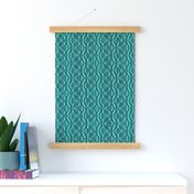 Flowing Textured Leaves and Circles Dramatic Elegant Classy Large Neutral Interior Monochromatic Blue Blender Jewel Tones Persian Green Blue Turquoise 009999 Dynamic Modern Abstract Geometric