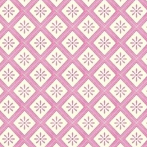 Diamond tile - pink