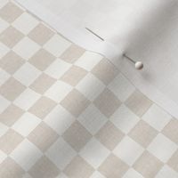 (extra small scale) checkerboard - woven checks - sandstone - C23