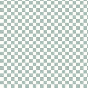(micro  scale) checkerboard - woven checks - soft blue -  C23