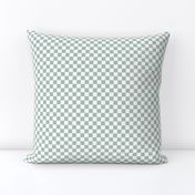 (extra small scale) checkerboard - woven checks - soft blue -  C23