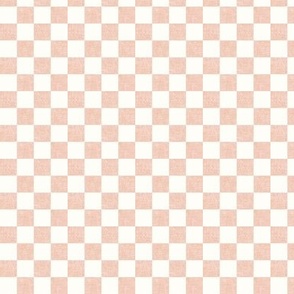 (extra small scale) checkerboard - woven checks - pink -  C23