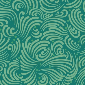 swirls green