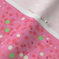 Confetti Polka Dots Ditsy - Bright Pink - Medium Scale (Colors, Confetti & Kimono Dolls)