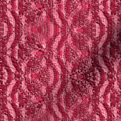 Flowing Textured Leaves and Circles Dramatic Elegant Classy Large Neutral Interior Monochromatic Pink Blender Jewel Tones Pantone Viva Magenta Pink BE3455 CelebrateVivaMagentaCOY2023 Dynamic Modern Abstract Geometric