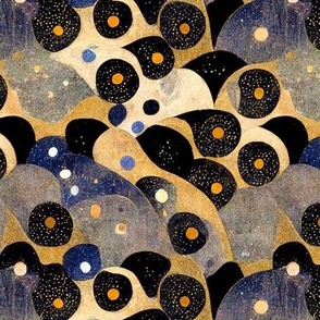 Starry Night Sky Abstract Klimtesque