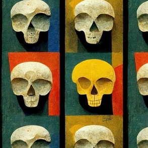 Skull Tiles | Matisse-esque