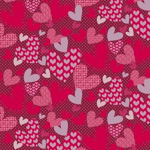 hearts seamless pattern