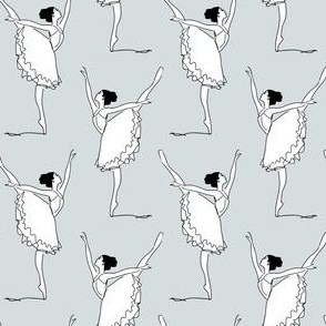 Ballerina Arabesque in Regency Grey - Coordinate