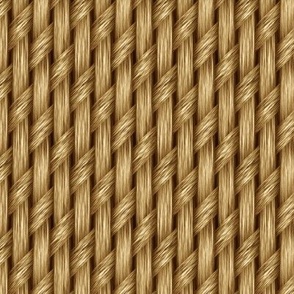 Woven Fiber in Shimmering Wheat